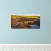 De Oude Pakpaardbrug van Baitings Canvas Afdruk (Insitu (Houten vloer))