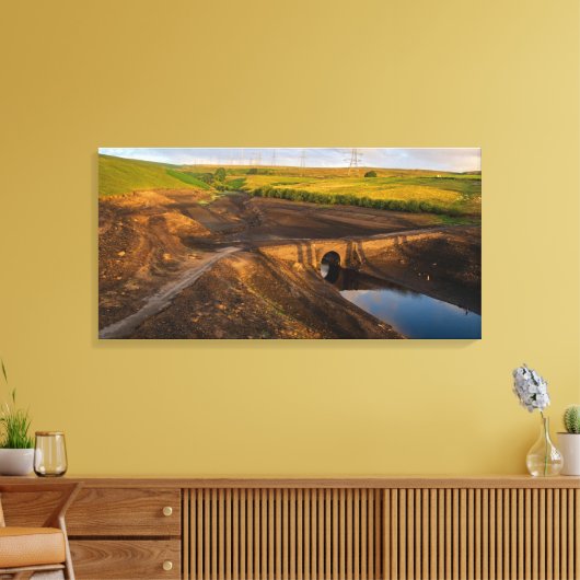 De Oude Pakpaardbrug van Baitings Canvas Afdruk (Insitu (Woonkamer))