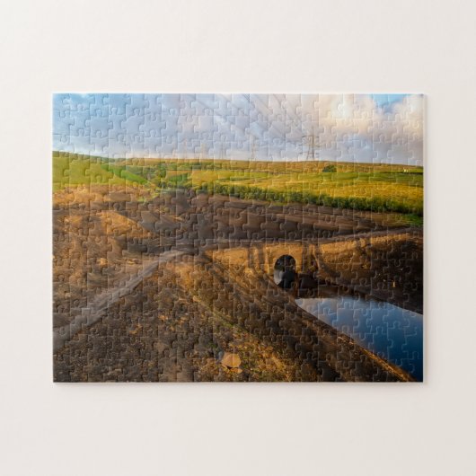 De Oude Pakpaardbrug van Baitings Legpuzzel (Horizontaal)