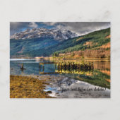 De oude pier, Loch Long, Arrochar, Ansichtkaart Briefkaart (Voorkant)
