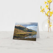 De oude pier, Loch Long, Arrochar Wenskaart Kaart (Gele Bloem)