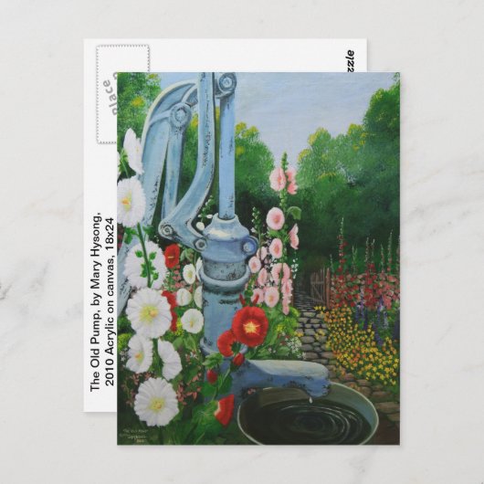 De oude pomp briefkaart (Voorkant / Achterkant)