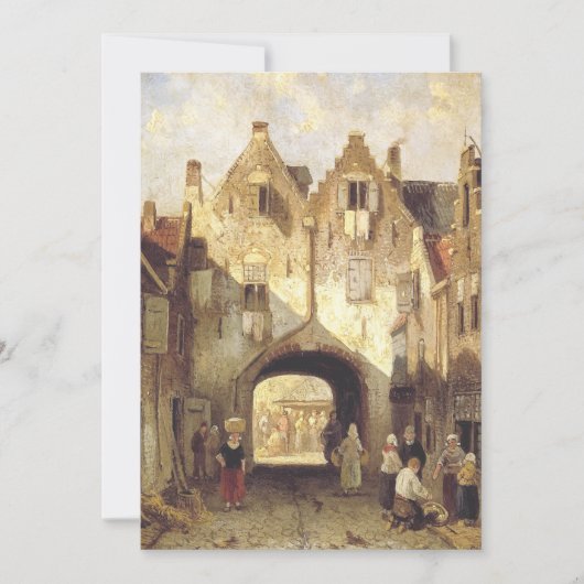 De oude poort van Charles Leickert Bedankkaart (Voorkant)