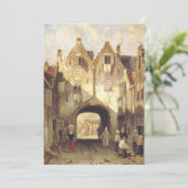 De oude poort van Charles Leickert Bedankkaart (Staand voorkant)