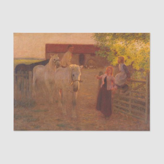 De oude poort van Edward Stott Tissuepapier (Voorkant)