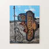 De oude Pub tekent Quebec Canada. Legpuzzel (Verticaal)