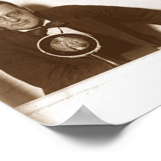 De oude Radiorode van de Tijd Poster (Hoek)