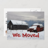 De oude Red Truck Aankondigingskaart (Voorkant / Achterkant)