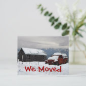 De oude Red Truck Aankondigingskaart (Staand voorkant)