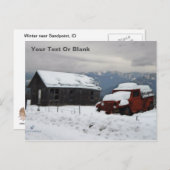 De oude Red Truck Briefkaart (Voorkant / Achterkant)