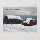 De oude Red Truck Briefkaart (Voorkant)