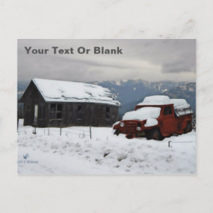 De oude Red Truck Briefkaart