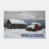 De oude Red Truck Deurmat (Voorkant)