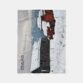 De oude Red Truck Fleece Deken (Voorkant)