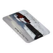 De oude Red Truck Magneet (Rechterzijde)