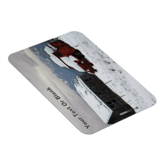 De oude Red Truck Magneet (Rechterzijde)