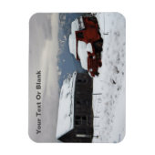 De oude Red Truck Magneet (Verticaal)