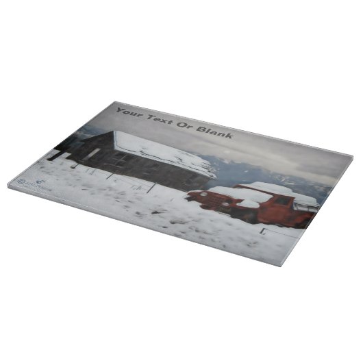 De oude Red Truck Snijplank (Hoek)