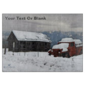 De oude Red Truck Snijplank (Voorkant)