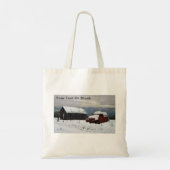 De oude Red Truck Tote Bag (Achterkant)