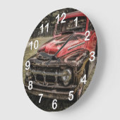 De oude Rode Antiek vrachtwagen Grote Klok (Hoek)