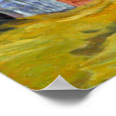 De oude Rode Barn op de Windy Prairie Poster (Hoek)