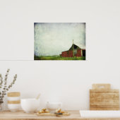 De oude Rode Barn Poster (Keuken)