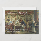 De Oude Roman Innerende Feest van de Partij sparen Magnetische Uitnodiging (Voorkant)