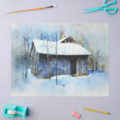 De oude Rustige House-landschapsontvlechtende muur Tissuepapier (Craft)