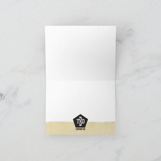 De oude ruwe randwerknemer dankt u kaardt bedankkaart (Binnen)