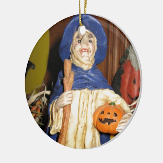 De oude schaamte heks keramisch ornament (Links)