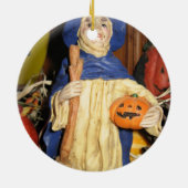 De oude schaamte heks keramisch ornament (Achterkant)