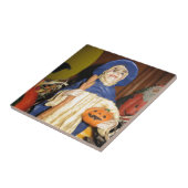 De oude schaamte heks tegeltje (Zijkant)