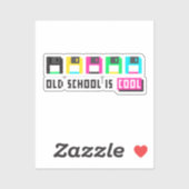 De oude school is cool sticker (Vel)