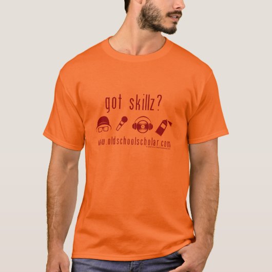 De oude school Scholar heeft skillz gekregen? t-sh T-shirt (Voorkant)