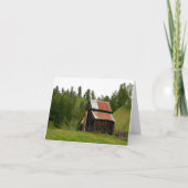 De oude schuur... kaart (Voorkant)