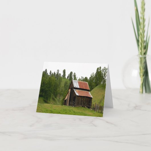 De oude schuur... kaart (Voorkant)