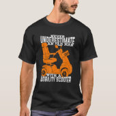 De oude Scooter van de Mobiliteit van het Man T-shirt (Voorkant)