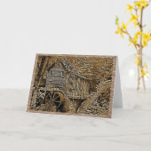 De oude Sepia van de Molen van het Maalkoren Kaart (Gele Bloem)