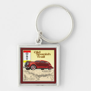 De oude Spaanse Trail - Historische Auto Trail Sleutelhanger