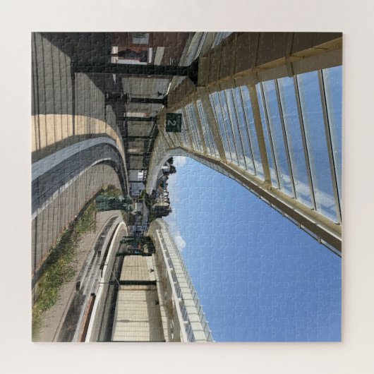 De oude spoorhaven Folkestone Legpuzzel (Horizontaal)