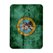 De oude staatsvlag van Washington Magneet (Verticaal)