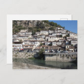 De oude stad Berat, Albanië Briefkaart (Voorkant / Achterkant)