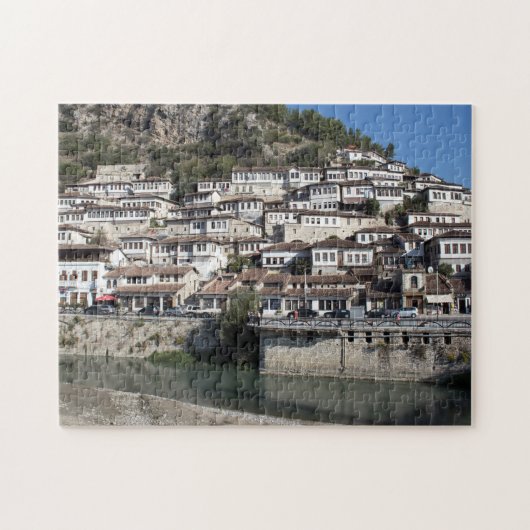 De oude stad Berat, Albanië Legpuzzel (Horizontaal)