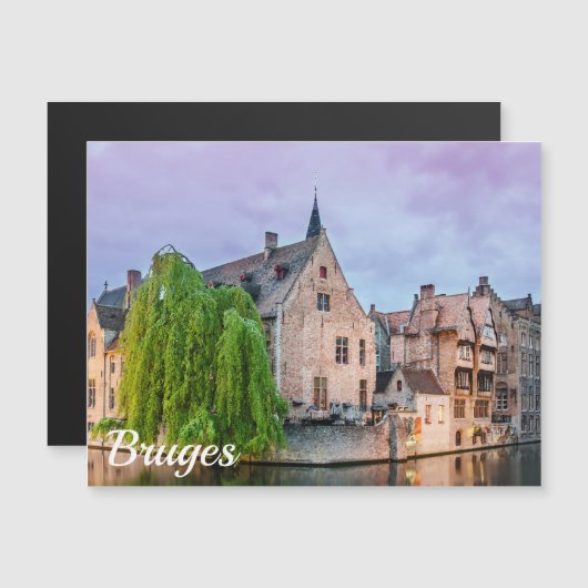 De oude stad Brugge en de toren van Belfry (Voorkant / Achterkant)