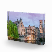De oude stad Brugge en de toren van Belfry Fotoblokken (Rechts)