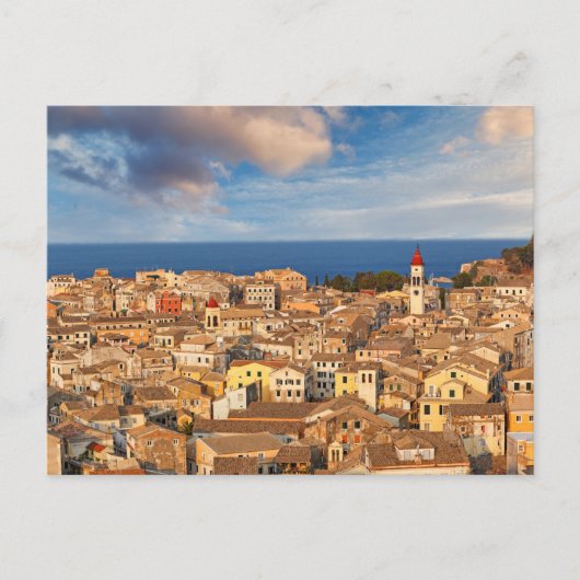 De oude stad Corfu, Griekenland Briefkaart (Voorkant)