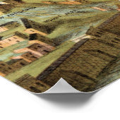 De oude stad Jerusalem met de tempel van Solomon Poster (Hoek)