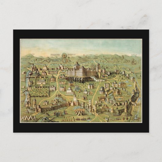 De oude stad Jeruzalem Briefkaart (Voorkant)