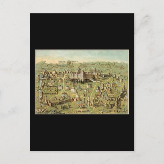 De oude stad Jeruzalem Briefkaart (Voorkant)